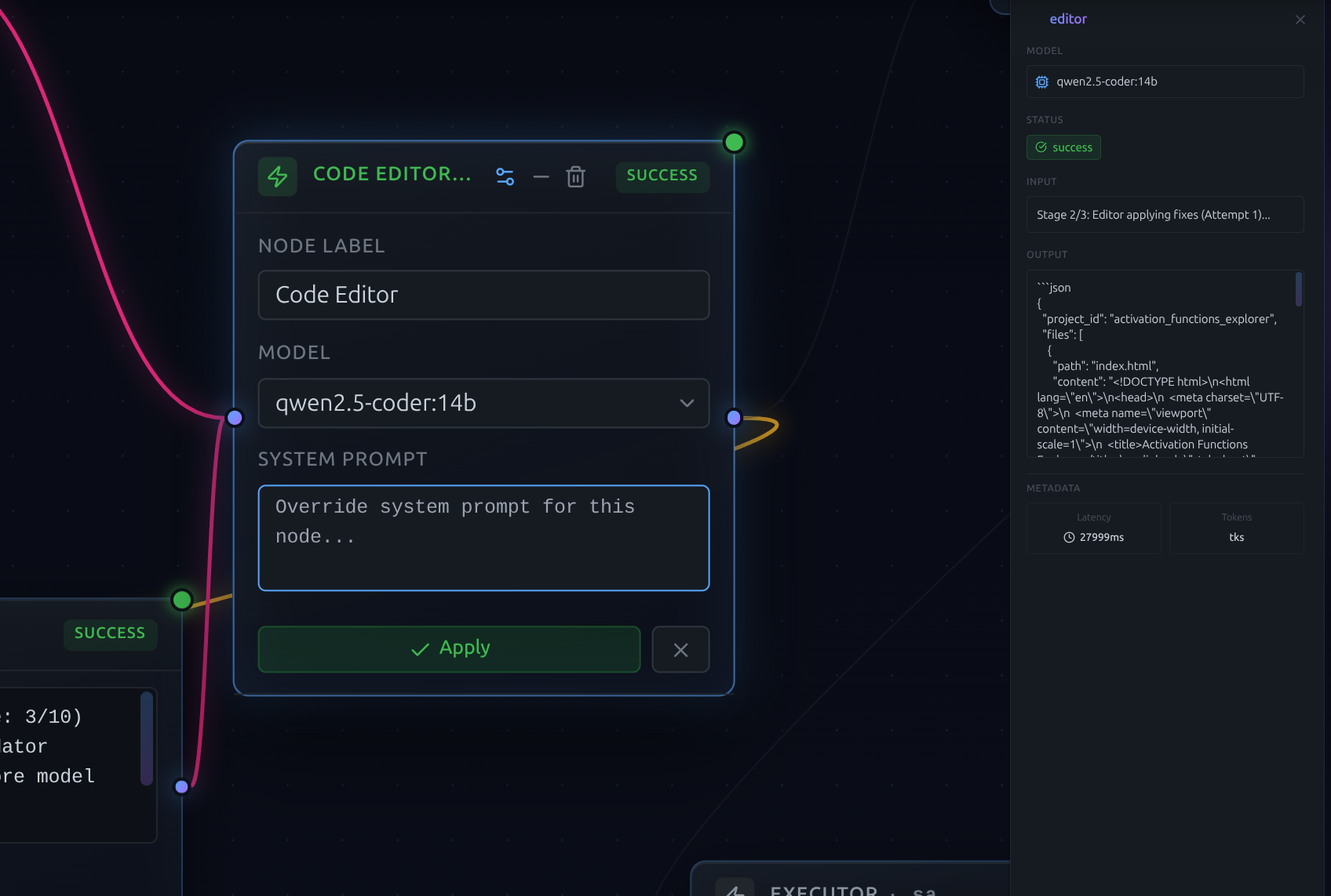 Live prompt editing
