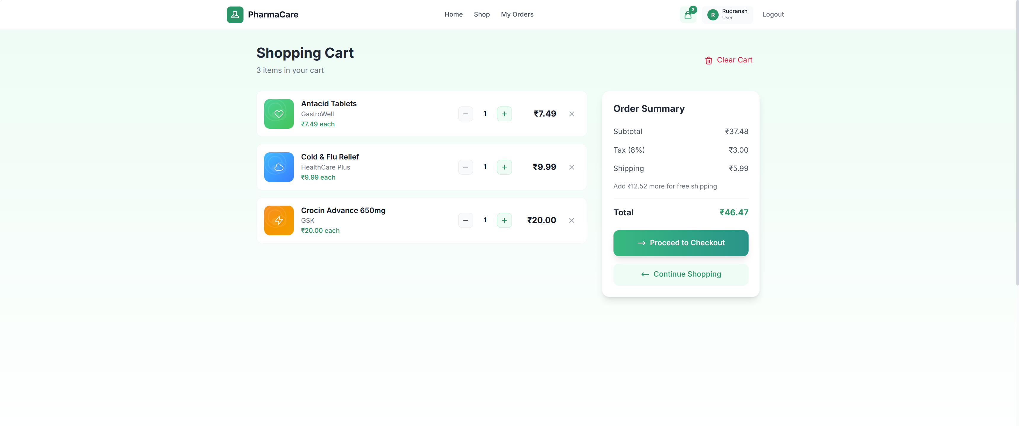 Shopping cart
