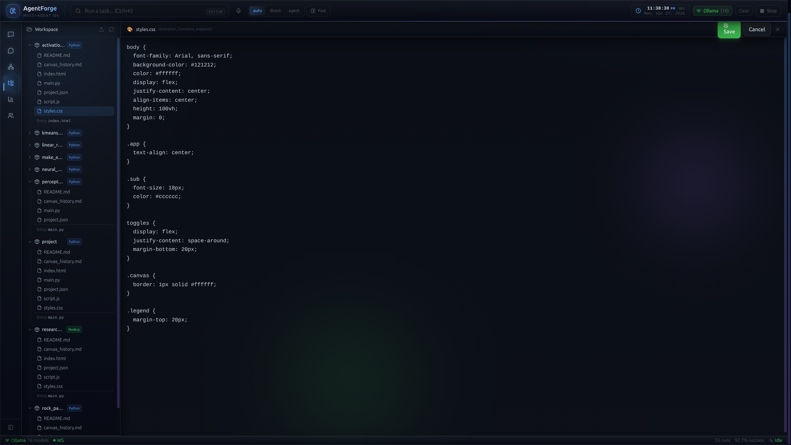 Generated workspace